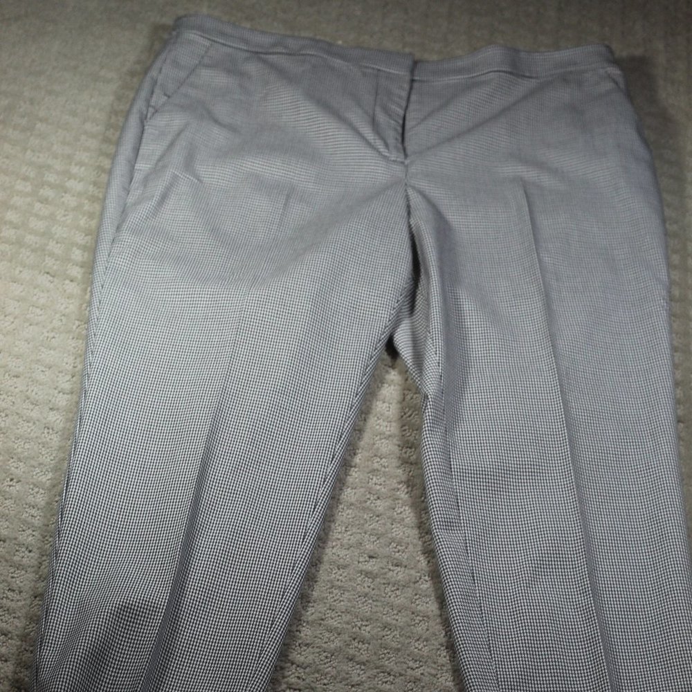 NWOT Talbots Size 14 Black and White Houndstooth Slacks